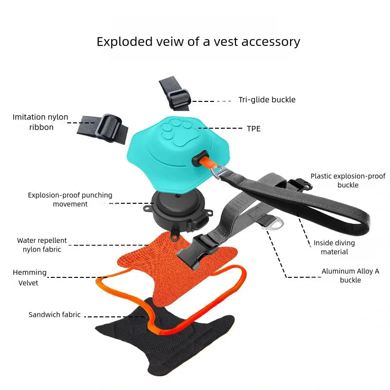 All-in-One Dog Harness & Retractable Leash